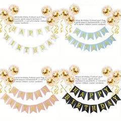 Glitter Balloons & Tassels Set for Parties & Home Decor
