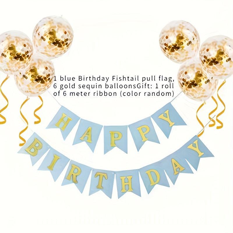 Glitter Balloons & Tassels Set for Parties & Home Decor