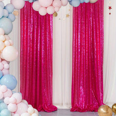Silver Sequin Curtains 2ft x 8ft Photo Backdrop
