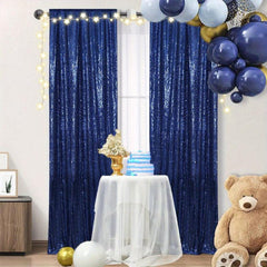 Silver Sequin Curtains 2ft x 8ft Photo Backdrop