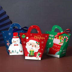 6pcs Christmas Candy Box Party Supplies Packaging Box Chocolate Favors Birthday