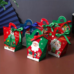 6pcs Christmas Candy Box Party Supplies Packaging Box Chocolate Favors Birthday