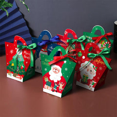 6pcs Christmas Candy Box Party Supplies Packaging Box Chocolate Favors Birthday