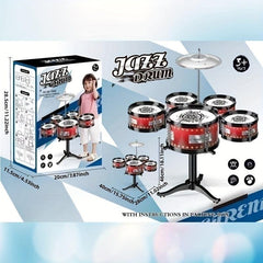 Kids Drum Kit Percussion Set for Ages 3-8