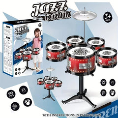 Kids Drum Kit Percussion Set for Ages 3-8