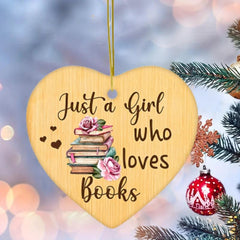 Heart Shaped Flower Love Bookshelf Ornament Wall Decor