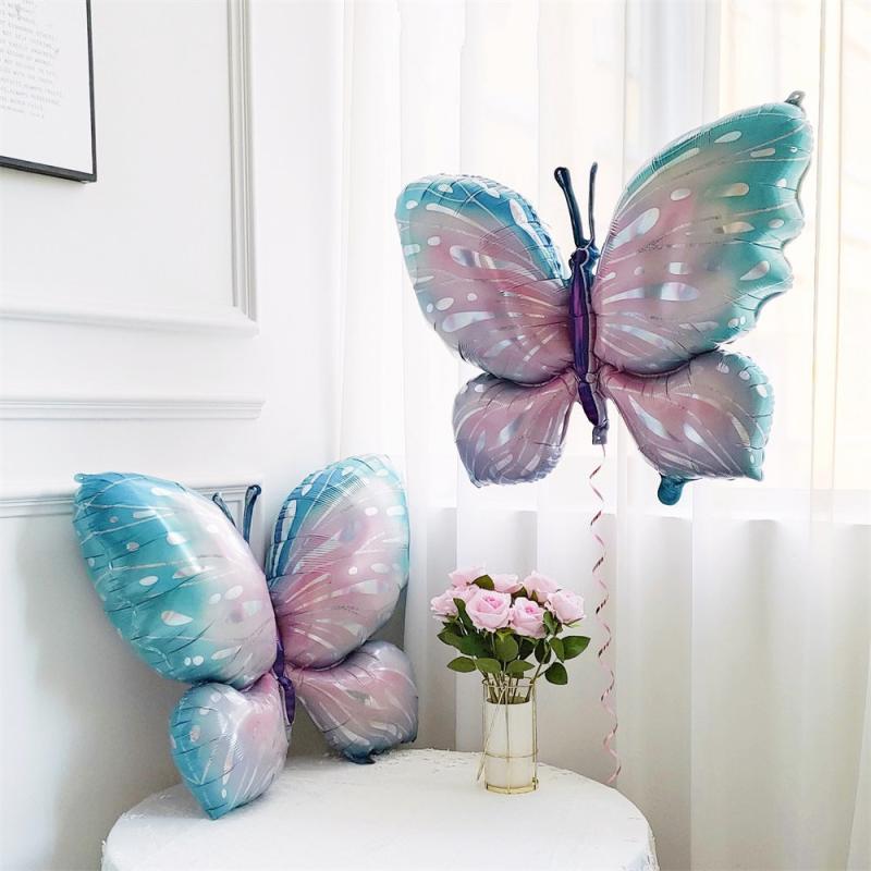 Large Butterfly Foil Balloon Colorful Party Decor Baby Shower Kids Toy