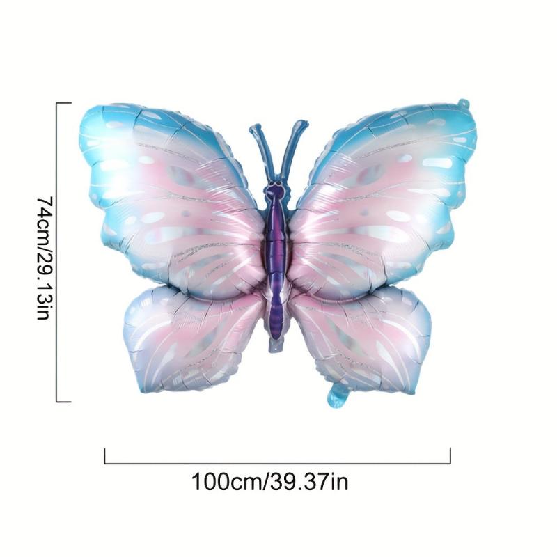 Large Butterfly Foil Balloon Colorful Party Decor Baby Shower Kids Toy