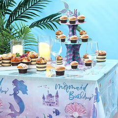 3 Tier Under the Sea Cupcake Stand for Girls Baby Shower Party