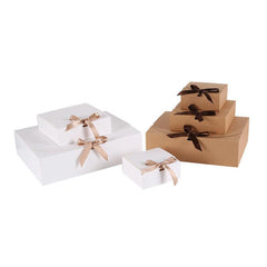 10pcs Large Gift Box With Ribbon - Birthday Wedding Candy Storage
