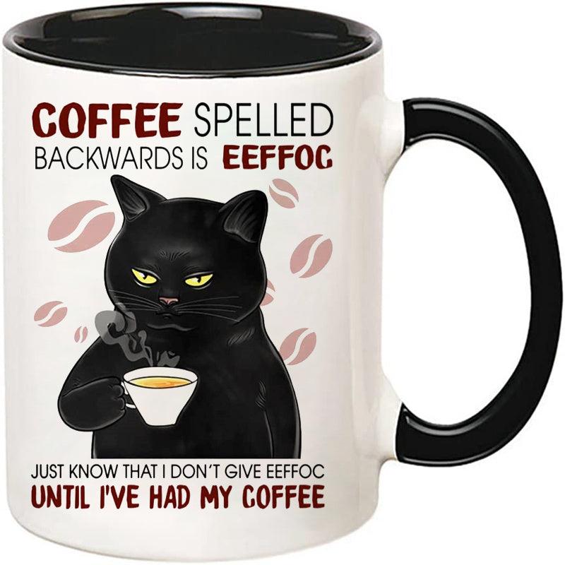 Portable Ceramic Cat Coffee Cup 11oz Travel Mug