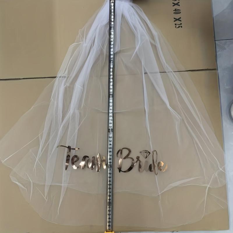 Bride To Be Team Bride Veil Hair Decoration