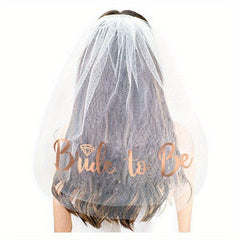 Bride To Be Team Bride Veil Hair Decoration