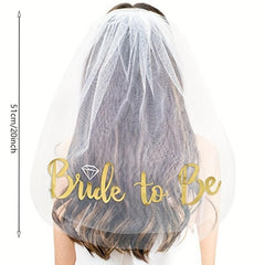 Bride To Be Team Bride Veil Hair Decoration