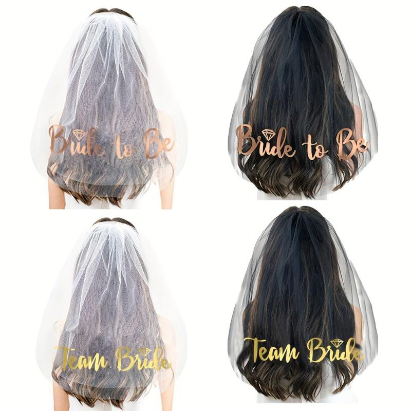 Bride To Be Team Bride Veil Hair Decoration