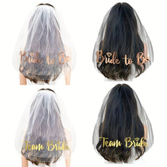 Bride To Be Team Bride Veil Hair Decoration