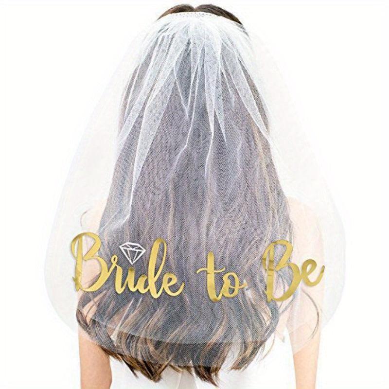 Bride To Be Team Bride Veil Hair Decoration