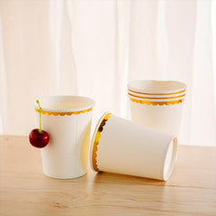 Bronzing Pattern 9oz Paper Cup Disposable Party Supplies