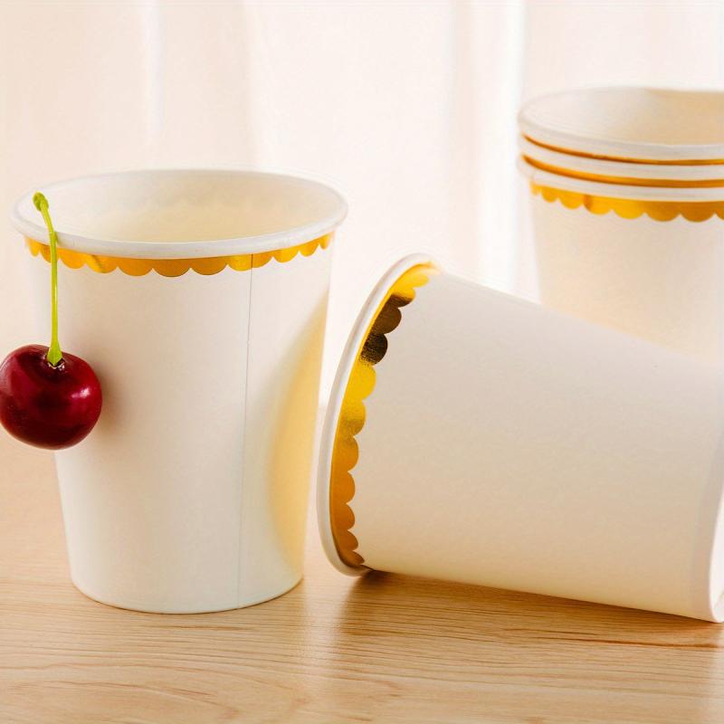 Bronzing Pattern 9oz Paper Cup Disposable Party Supplies