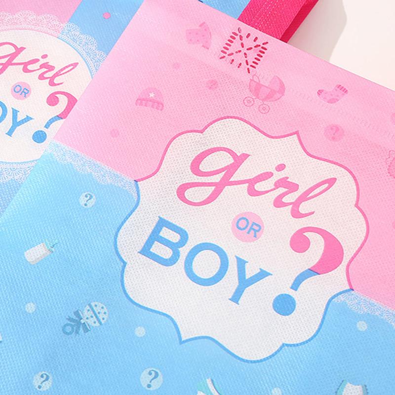 1pc Gender Reveal Party Tote Bag Small Business Supplies Shopping Bag