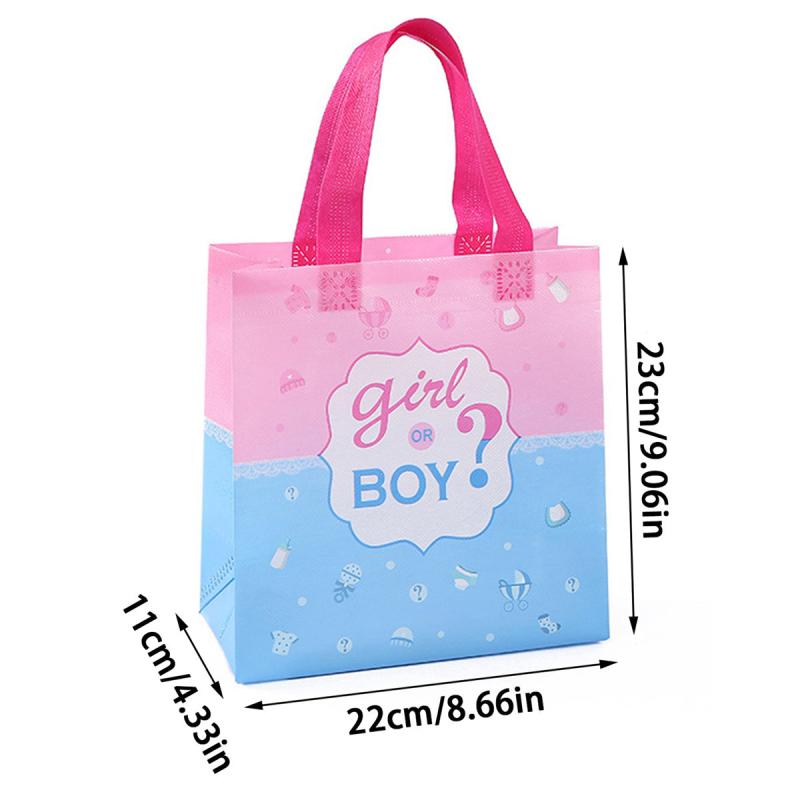 1pc Gender Reveal Party Tote Bag Small Business Supplies Shopping Bag