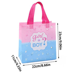 1pc Gender Reveal Party Tote Bag Small Business Supplies Shopping Bag