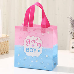 1pc Gender Reveal Party Tote Bag Small Business Supplies Shopping Bag