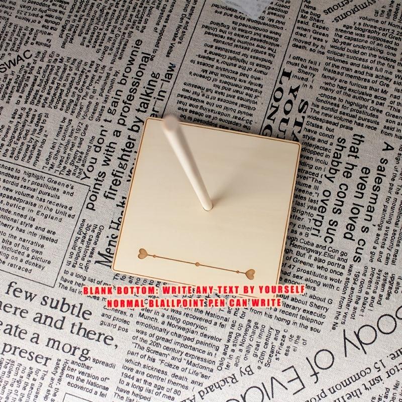 Wooden Wedding Guest Book with 73 Wood Hearts