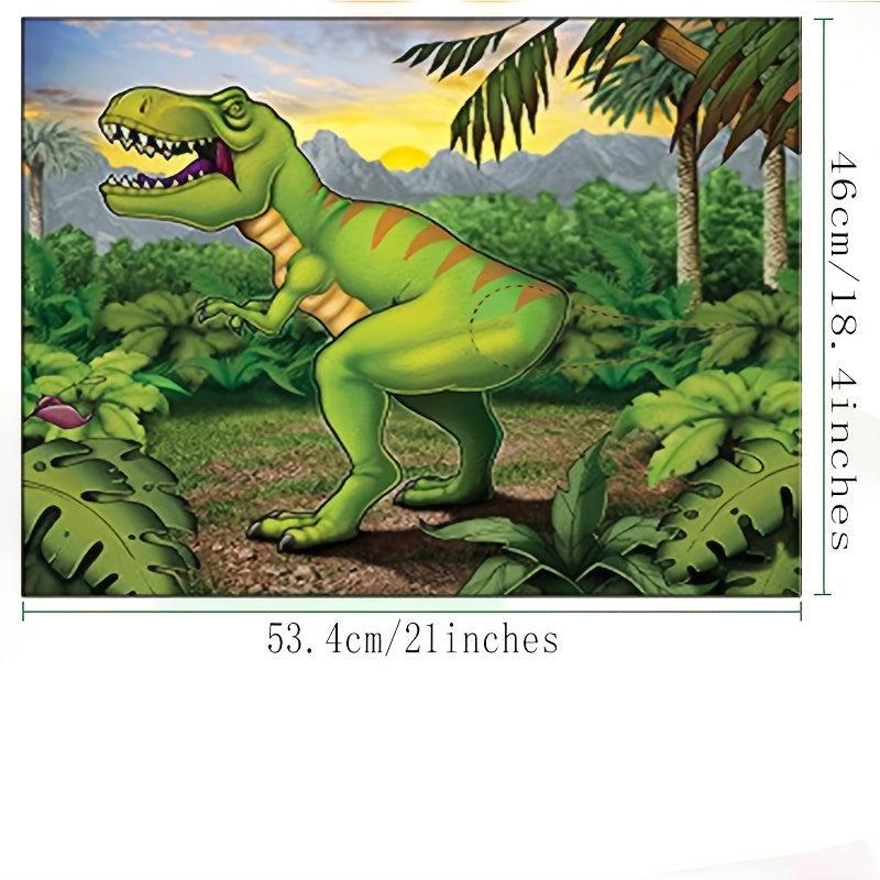 Dinosaur Party Game With Tail Stickers - Dino Birthday Supplies