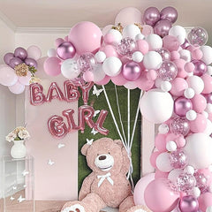 116pcs Pink Balloon Arch Garland Kit for Bohemian Party