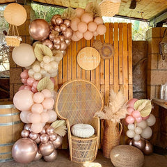 116pcs Pink Balloon Arch Garland Kit for Bohemian Party