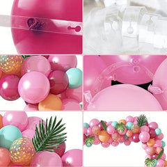 Hawaiian Flamingo Balloon Chain Set - Summer Party Supplies