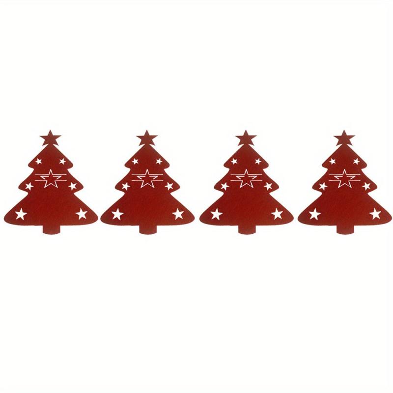 Portable Christmas Tree Cutlery Holder Bag Xmas Party Table Decor