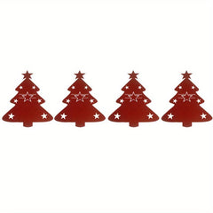 Portable Christmas Tree Cutlery Holder Bag Xmas Party Table Decor