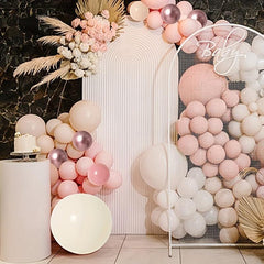 Vintage Pink Rose Balloon Garland Kit for Celebrations