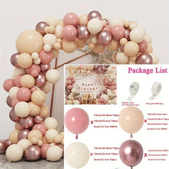 Vintage Pink Rose Balloon Garland Kit for Celebrations
