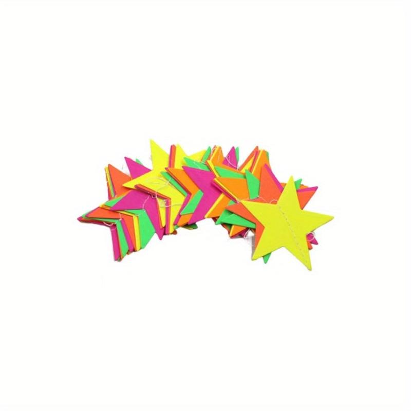 Neon Party Supplies Set 6 Colors UV Reactive Tape Garland, Birthday Wedding