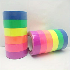Neon Party Supplies Set 6 Colors UV Reactive Tape Garland, Birthday Wedding