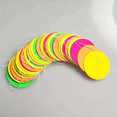 Neon Party Supplies Set 6 Colors UV Reactive Tape Garland, Birthday Wedding