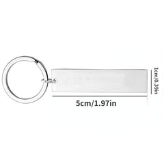 Stainless Steel Thank You For Your Part In My Journey Sunflower Pendant Keychain