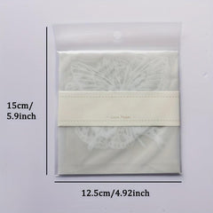 10 Sheets Vintage Hollow Butterfly Plant Textured Paper