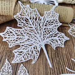 10 Sheets Vintage Hollow Butterfly Plant Textured Paper