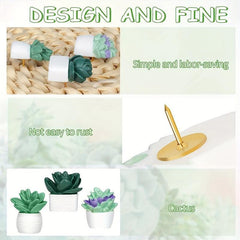 Succulent Wall Nail Decor Resin Pot