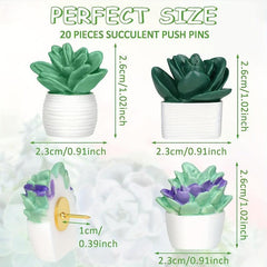 Succulent Wall Nail Decor Resin Pot