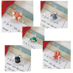 5pcs Creative Book Clip Paper Storage Small Clip