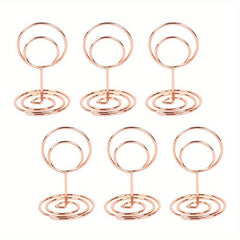 10pcs Metal Place Card Holders Wedding Birthday Party Photo Clip Stands