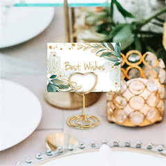 10pcs Metal Place Card Holders Wedding Birthday Party Photo Clip Stands