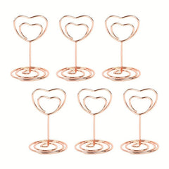 10pcs Metal Place Card Holders Wedding Birthday Party Photo Clip Stands