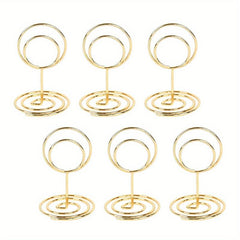 10pcs Metal Place Card Holders Wedding Birthday Party Photo Clip Stands