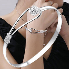 Women's Flower Bracelet Adjustable Jewelry Party Gift Bracelet Pack